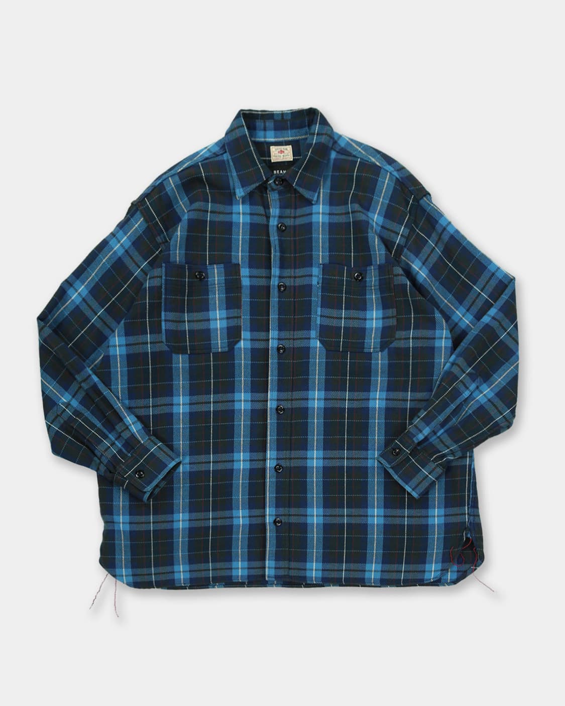 BEAMS × Sugar Cane Check Flannel Shirt 상품이미지1