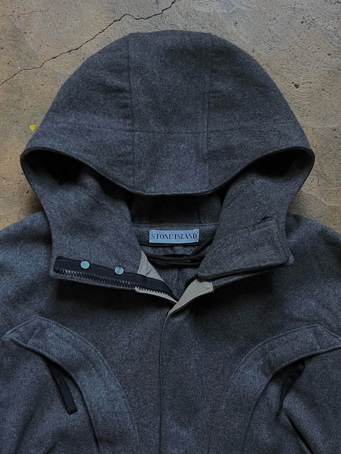 98AW 스톤아일랜드 울 카고 후드 자켓 아카이브 상품이미지4