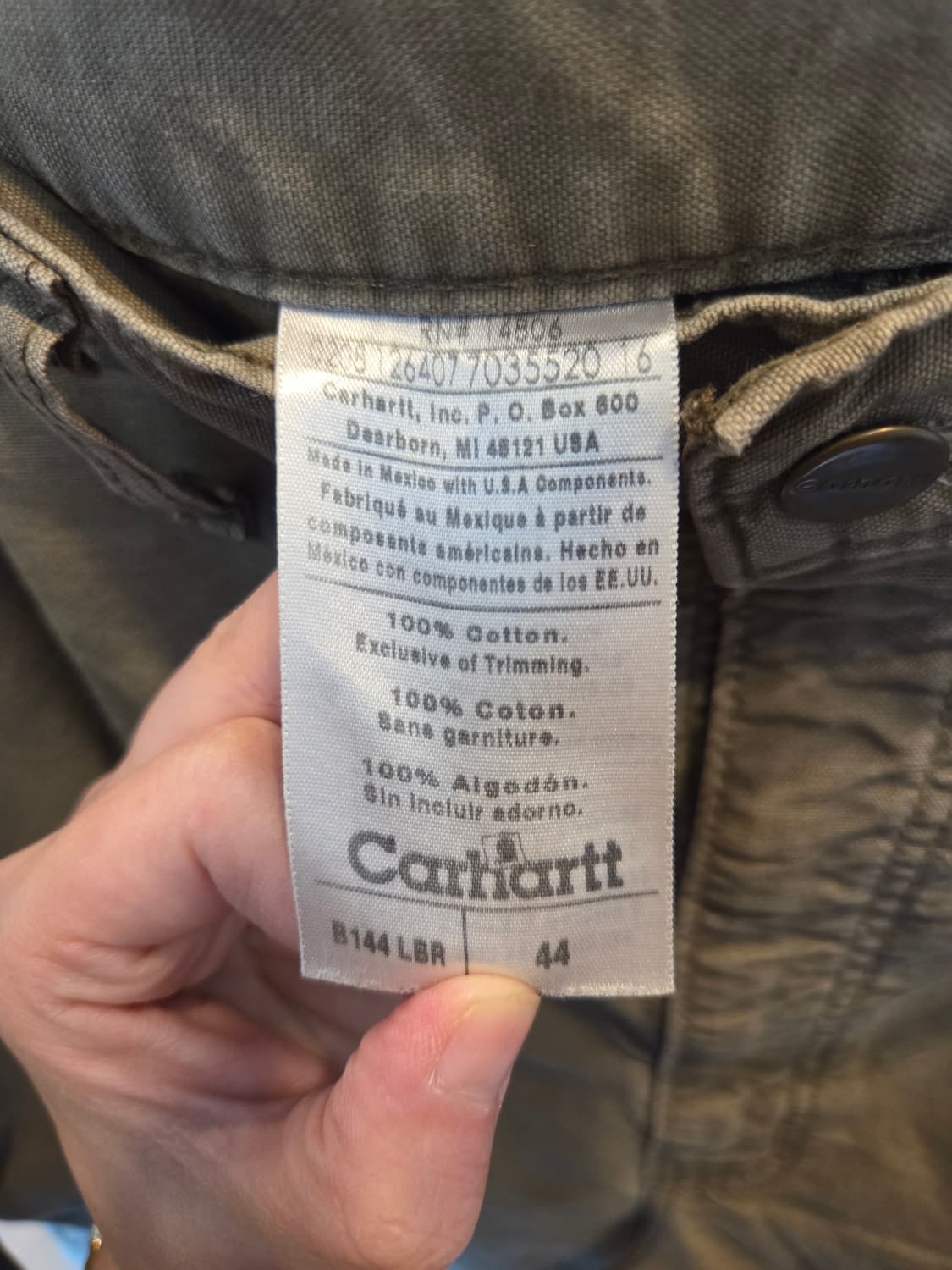  [44] 칼하트 B144 카펜터 쇼츠 라이트 브라운 (LBR)카키색 상품이미지4
