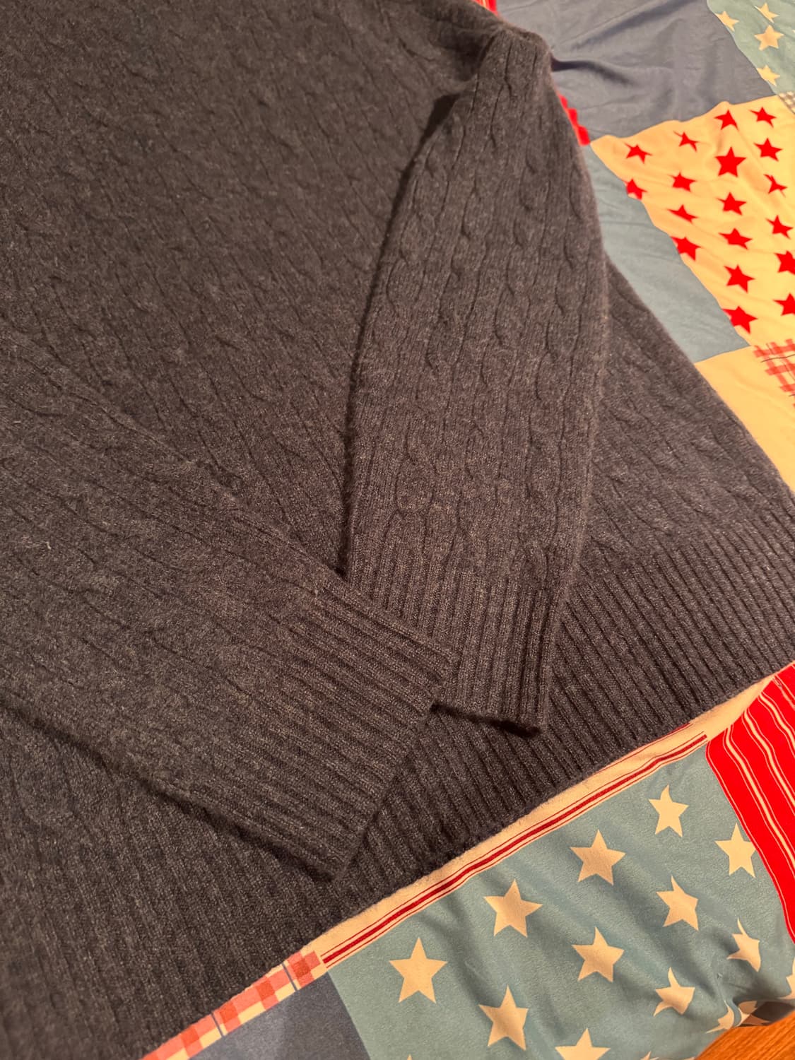 폴로 캐시미어 100 케이블 니트 상품이미지4