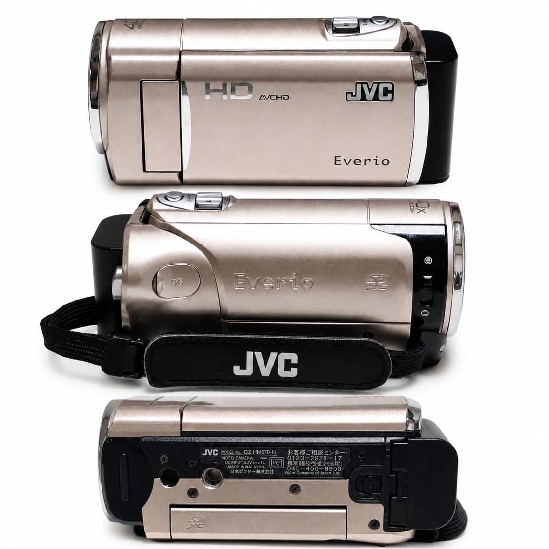 ​📸 [풀박스/카리나 캠코더] JVC GZ-HM670 로즈골드 상품이미지4