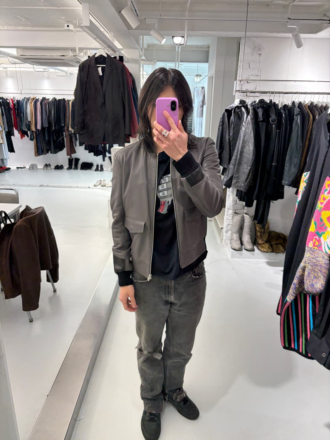 15ss 마르지엘라 레더 자켓 상품이미지1