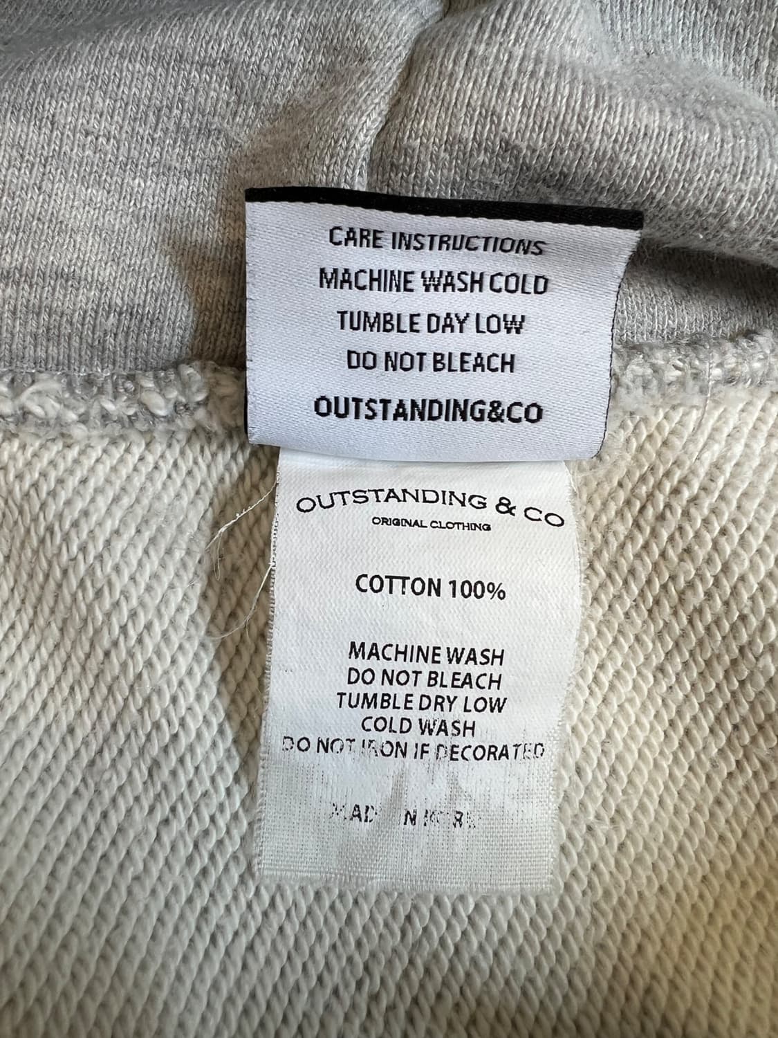 아웃스탠딩 헤비 코튼 후드티 상품이미지4