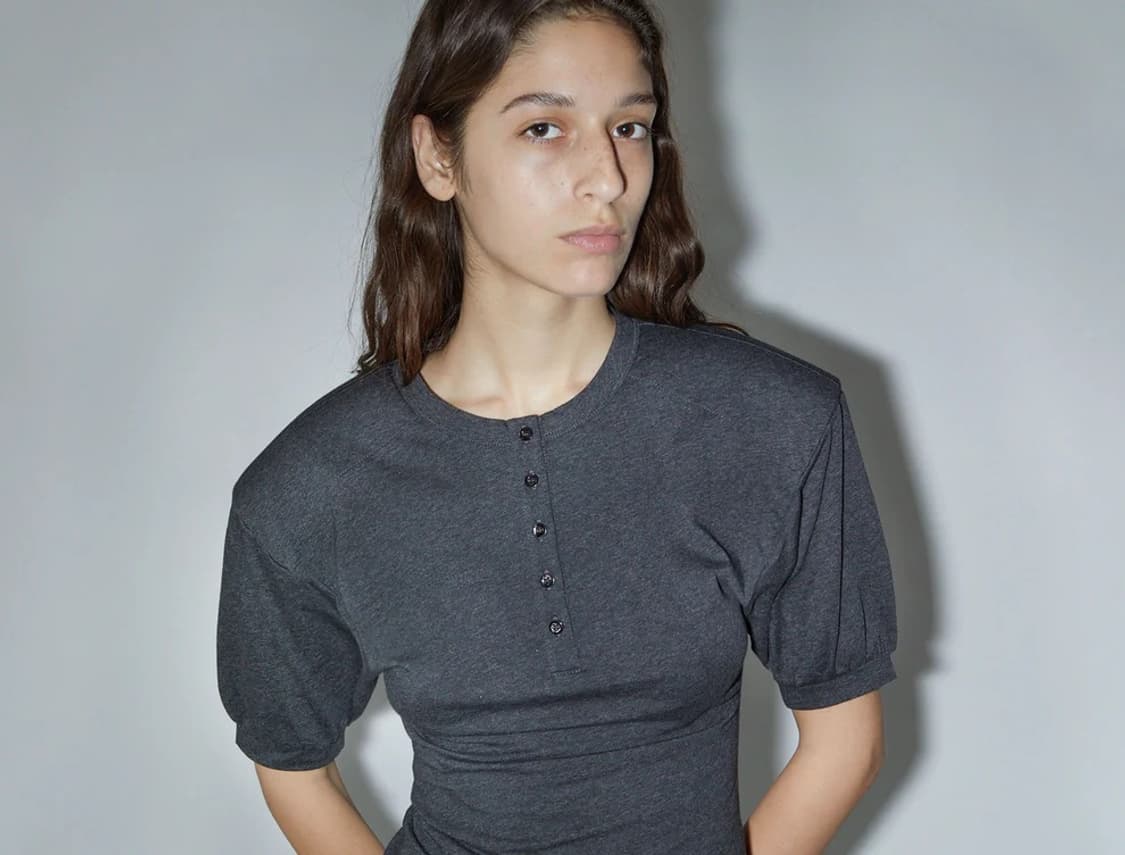 [S,M,L]팔로마울 Renfo 숏 슬리브리스 탑 상품이미지3