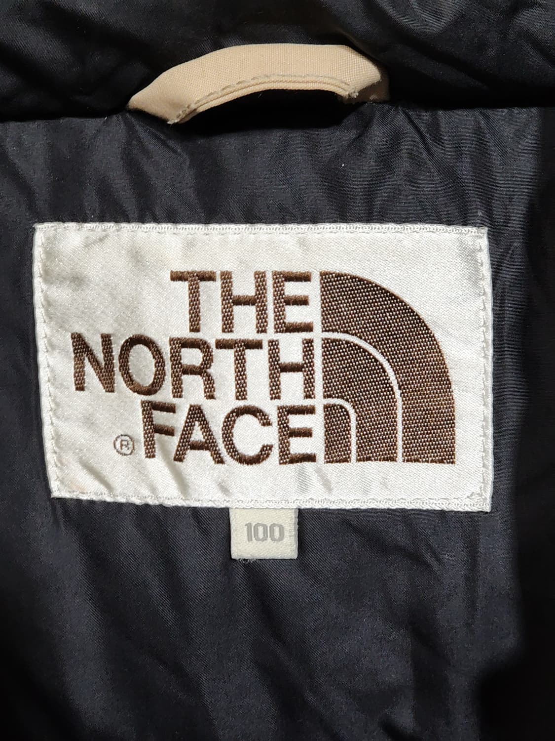 (100) 노스페이스 거위털 패딩점퍼 베이지 800 구스다운 자켓  상품이미지3
