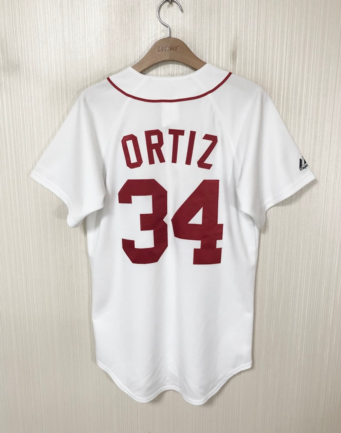MLB 마제스틱 보스턴레드삭스 올드 홈유니폼/져지 S #34 오티즈 상품이미지8