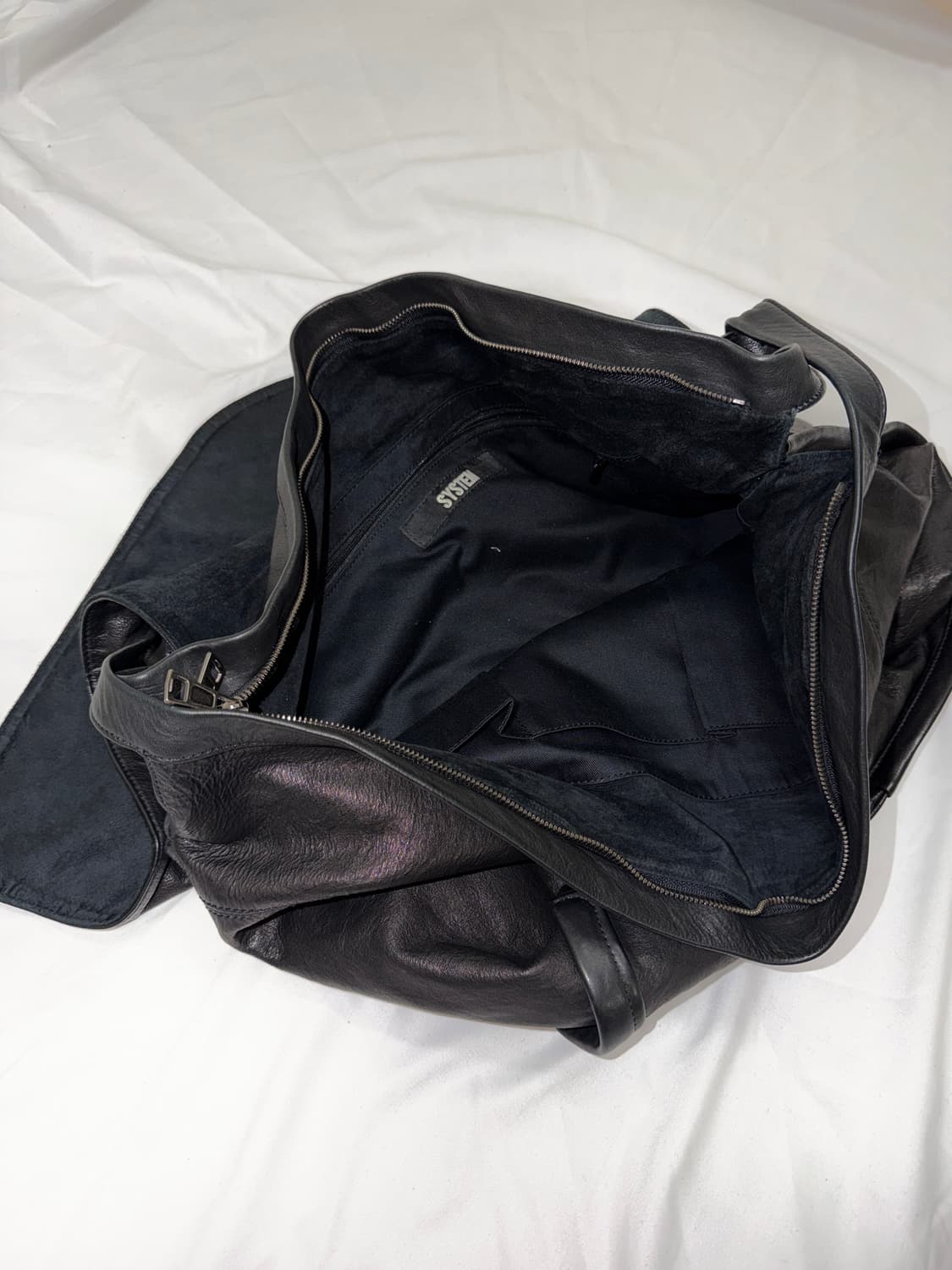 시스템 레더 백 상품이미지3