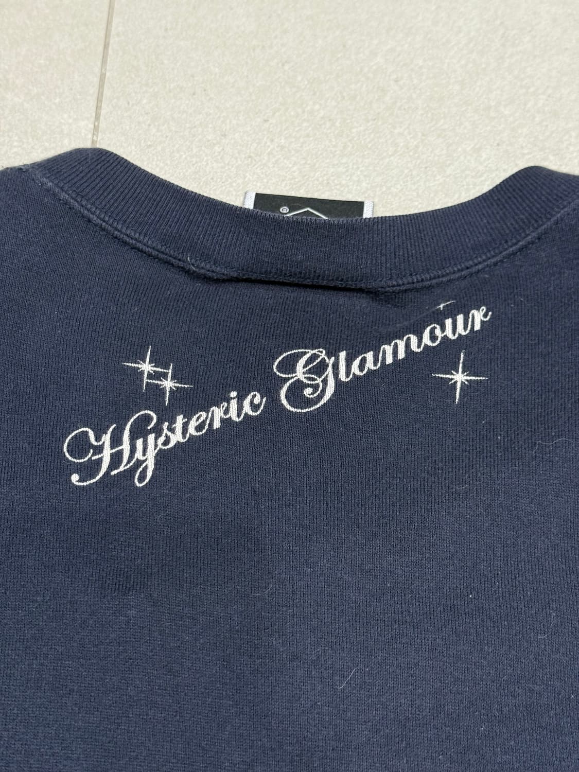 히스테릭 글래머 아카이브 히스걸 로고 글리터 프린팅 기모 맨투맨 스웨터 상품이미지3