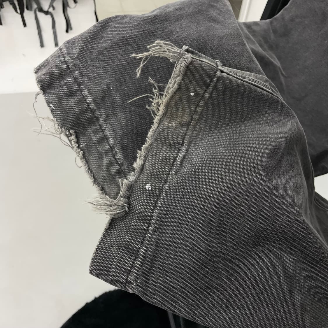 칼하트 OG 더블니 하드 페이딩 덕캔버스 카펜터 워크팬츠 상품이미지5