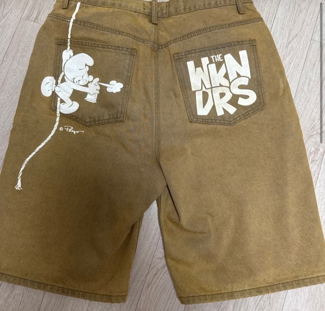 위캔더스 스머프 콜라보 데님 브라운 M 사이즈 상품이미지2