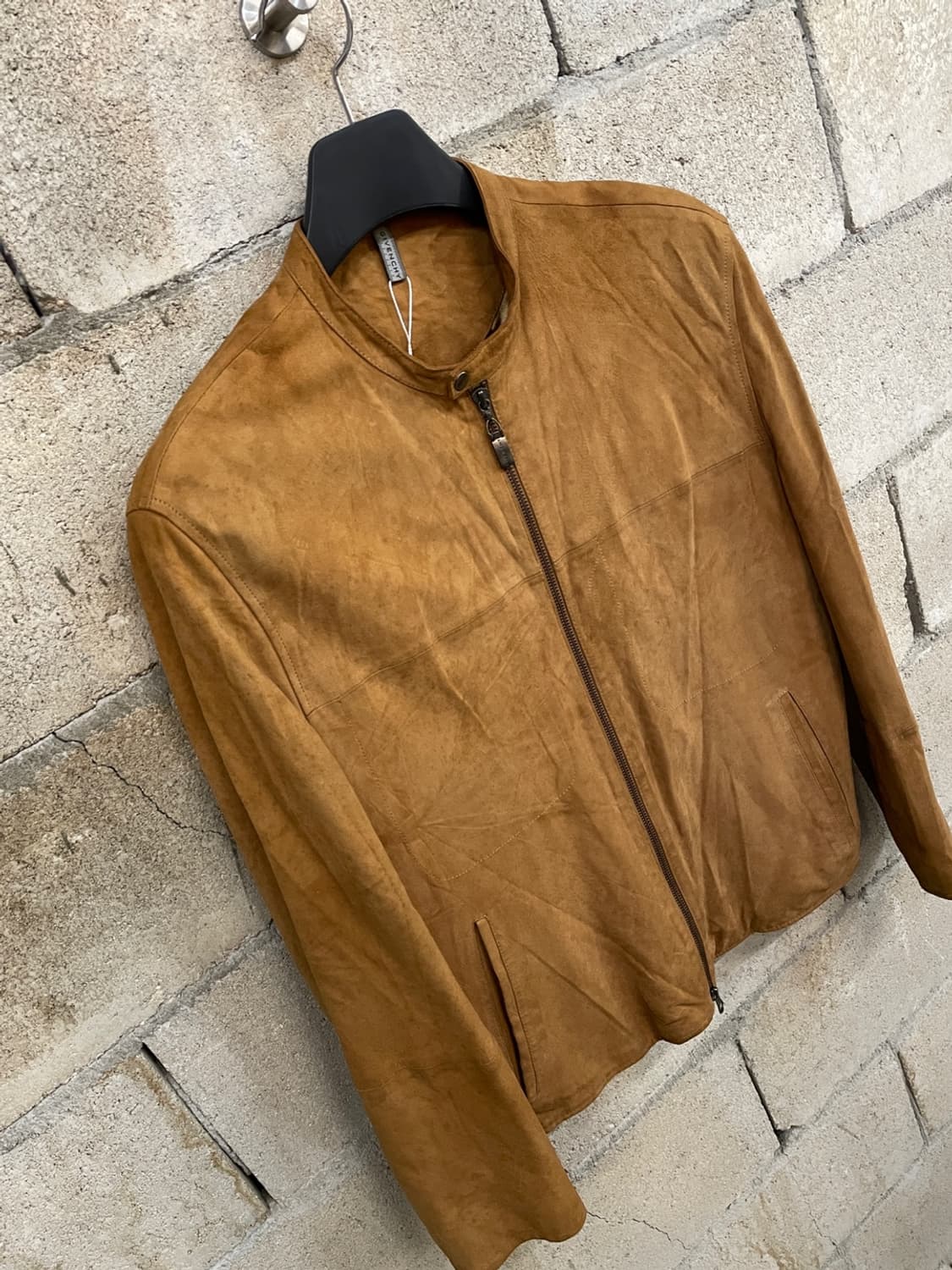 지방시 카멜 스웨이드 레더 자켓 상품이미지3