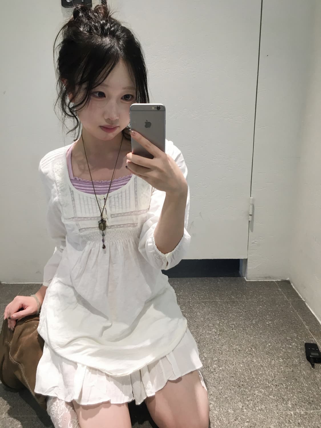 라벤더 시골 소녀 코디세트 상품이미지2