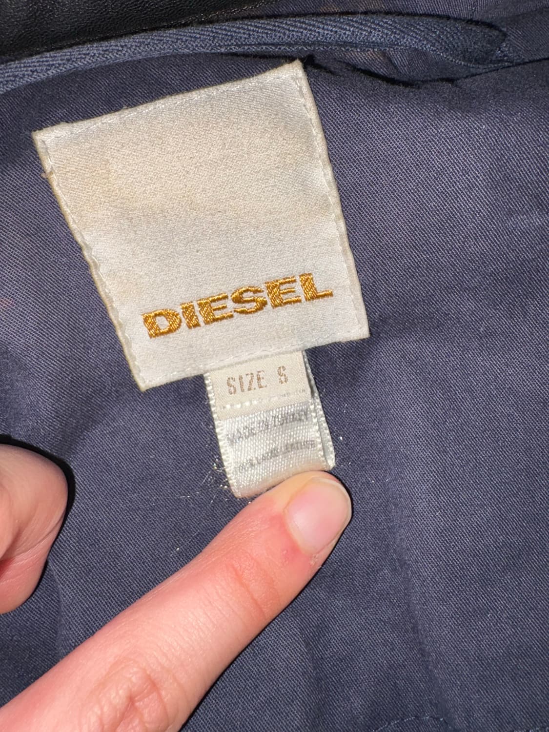 Diesel Leather Rider Jacket 상품이미지6