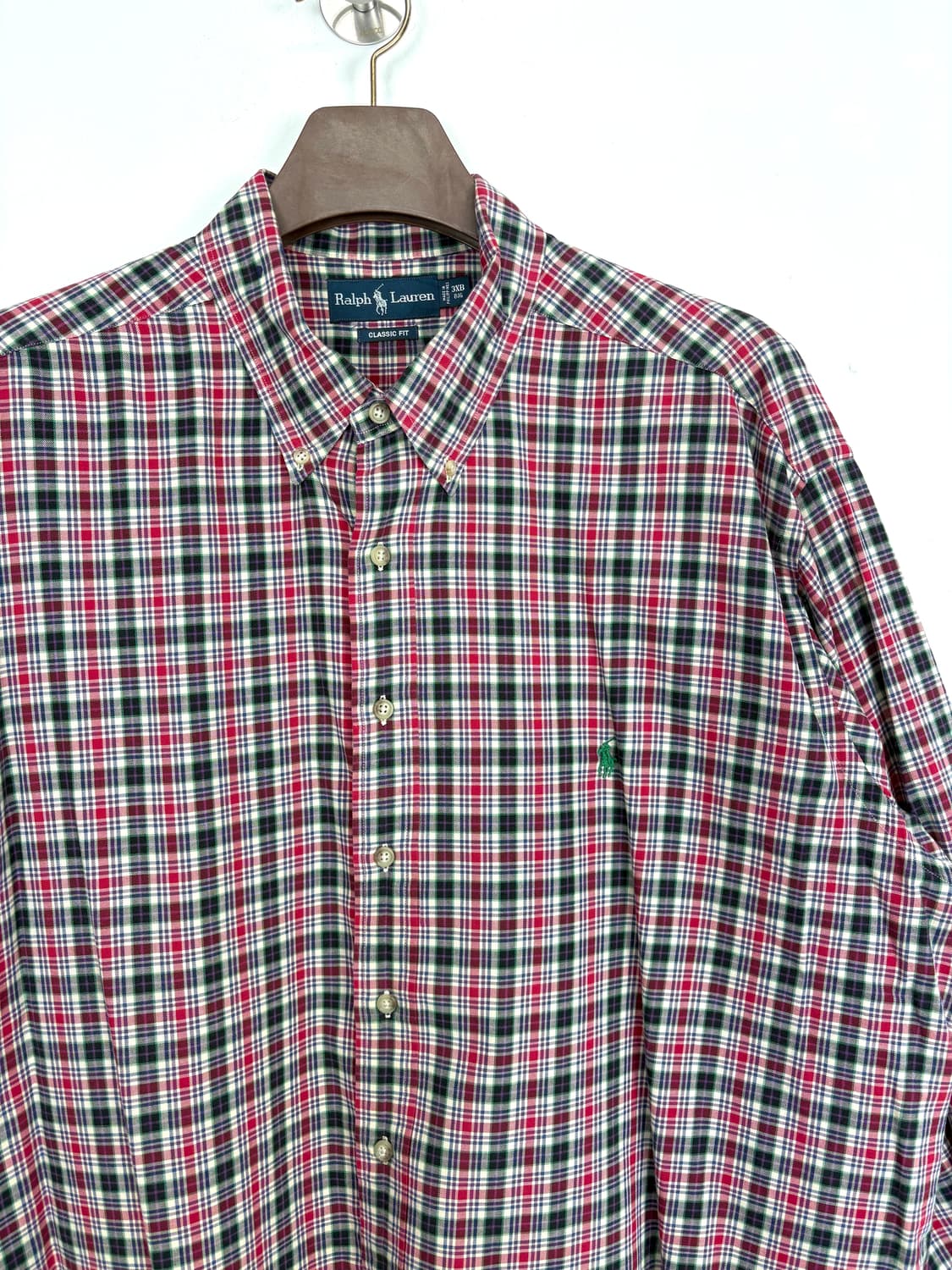 [4XL]POLO 레드체크 긴팔 셔츠 상품이미지3