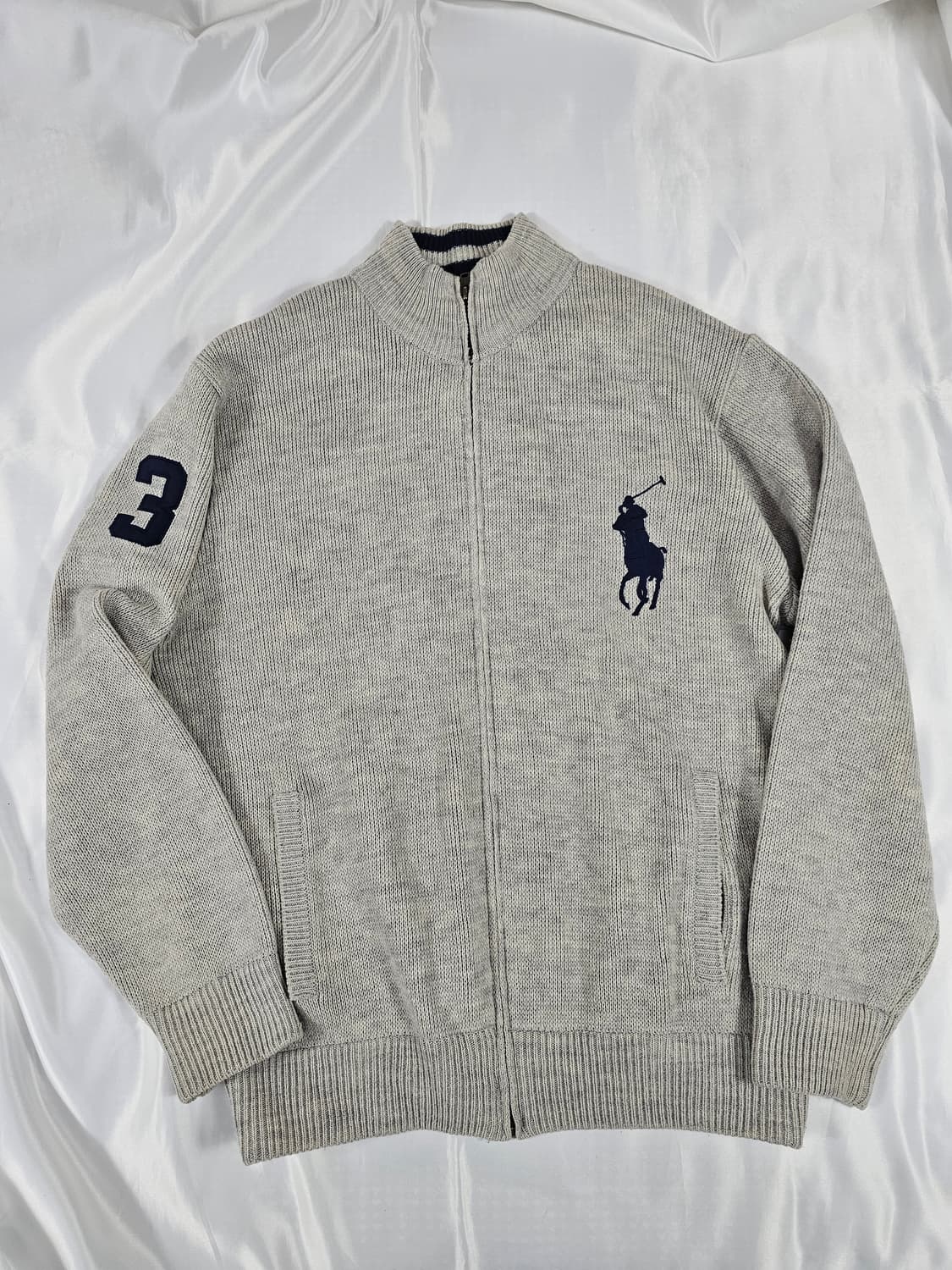 폴로빅포니니트집업 상품이미지1