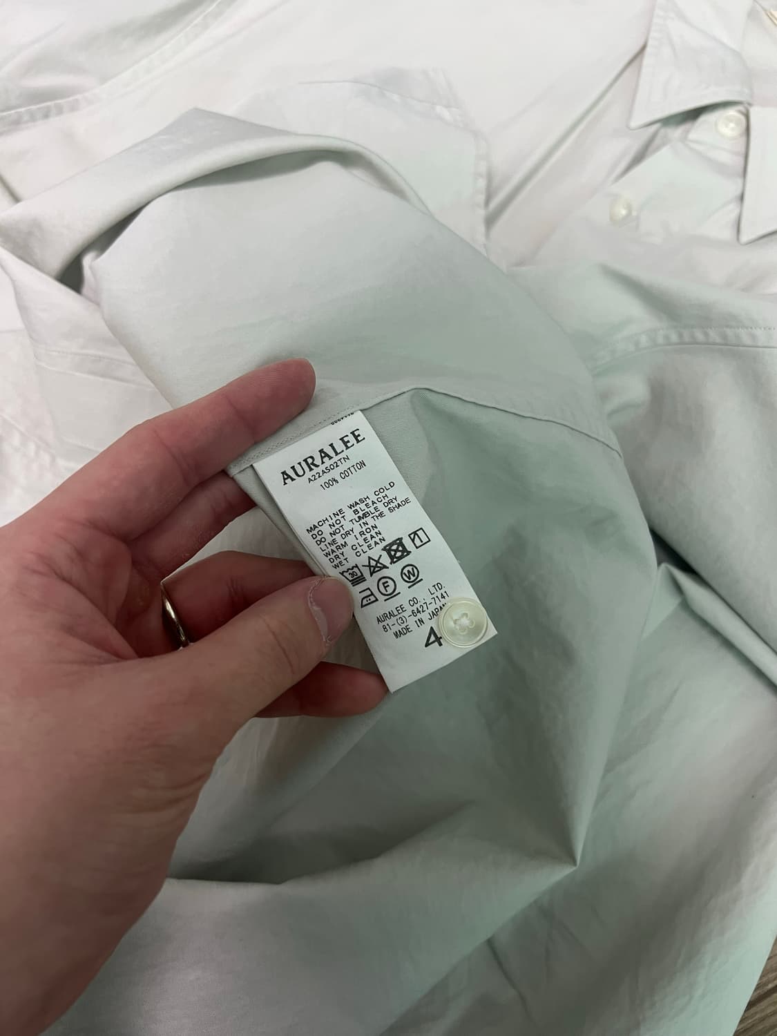 AURALEE WASHED FINX TWILL BIG SHIRT(4) 상품이미지4