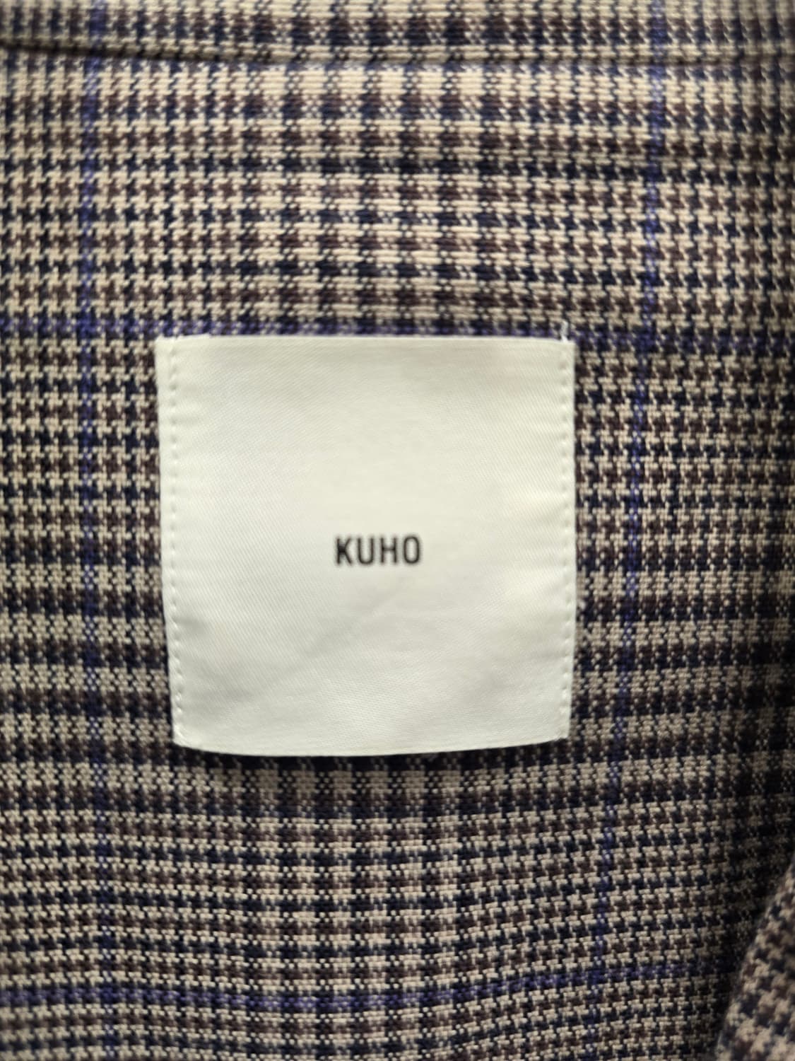 구호 KUHO 체크 봄가을 롱 코트 82(S) 상품이미지7