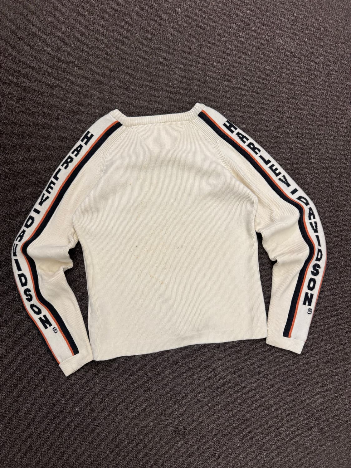 OS)할리데이비슨 빈티지 크림 여성 니트 상품이미지5