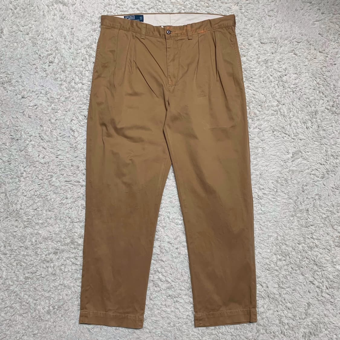 [37] 폴로 랄프로렌 와이드핏 투턱 치노팬츠 에단 상품이미지3