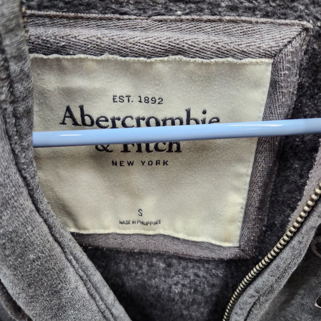 아베크롬비 로고 패치 후드집업 S(S) 상품이미지5