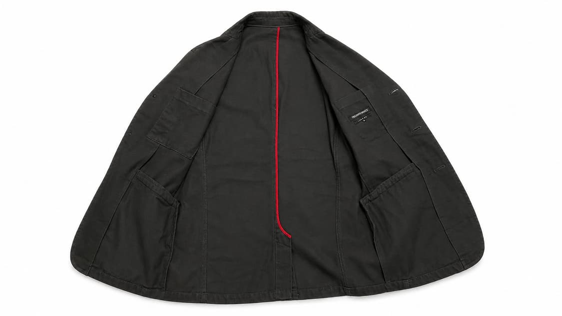 JPN 00s 일본 빈티지 y2k 아메카지 레드포인트 커버올 워크 자켓 상품이미지3