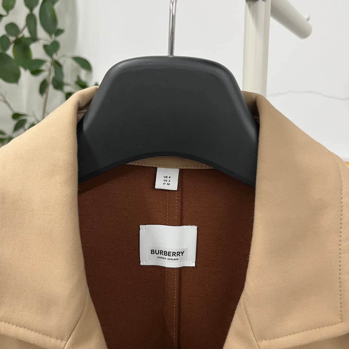 버버리 우먼 샤르담 레더트림 트렌치코트 Uk4 상품이미지3