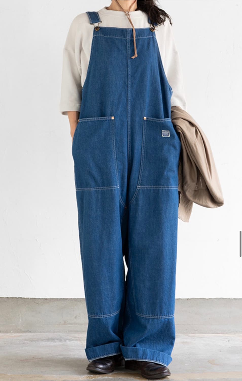 캐피탈 11.5oz 데님 스미스 오버롤 1사이즈 상품이미지2