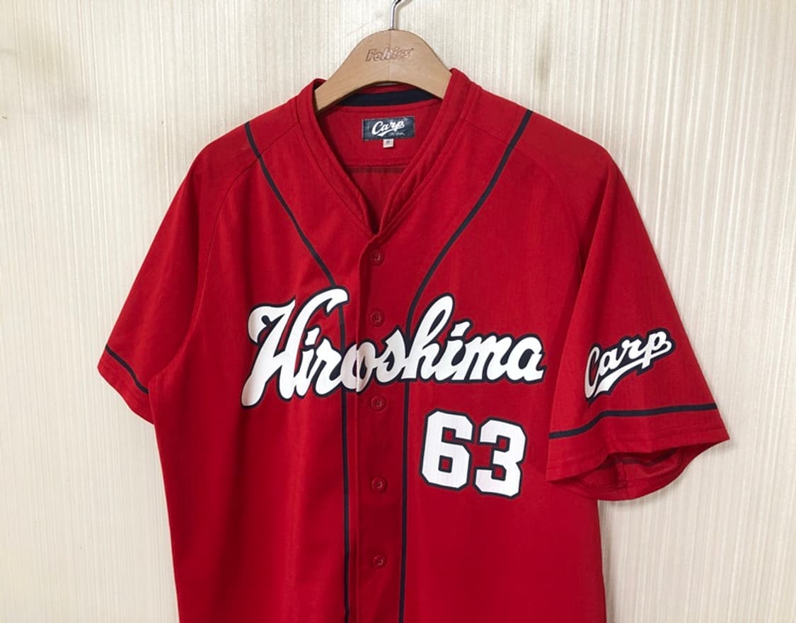 NPB 히로시마 도요 카프 원정유니폼/져지 O(XL) #63 타나카코스케 상품이미지6