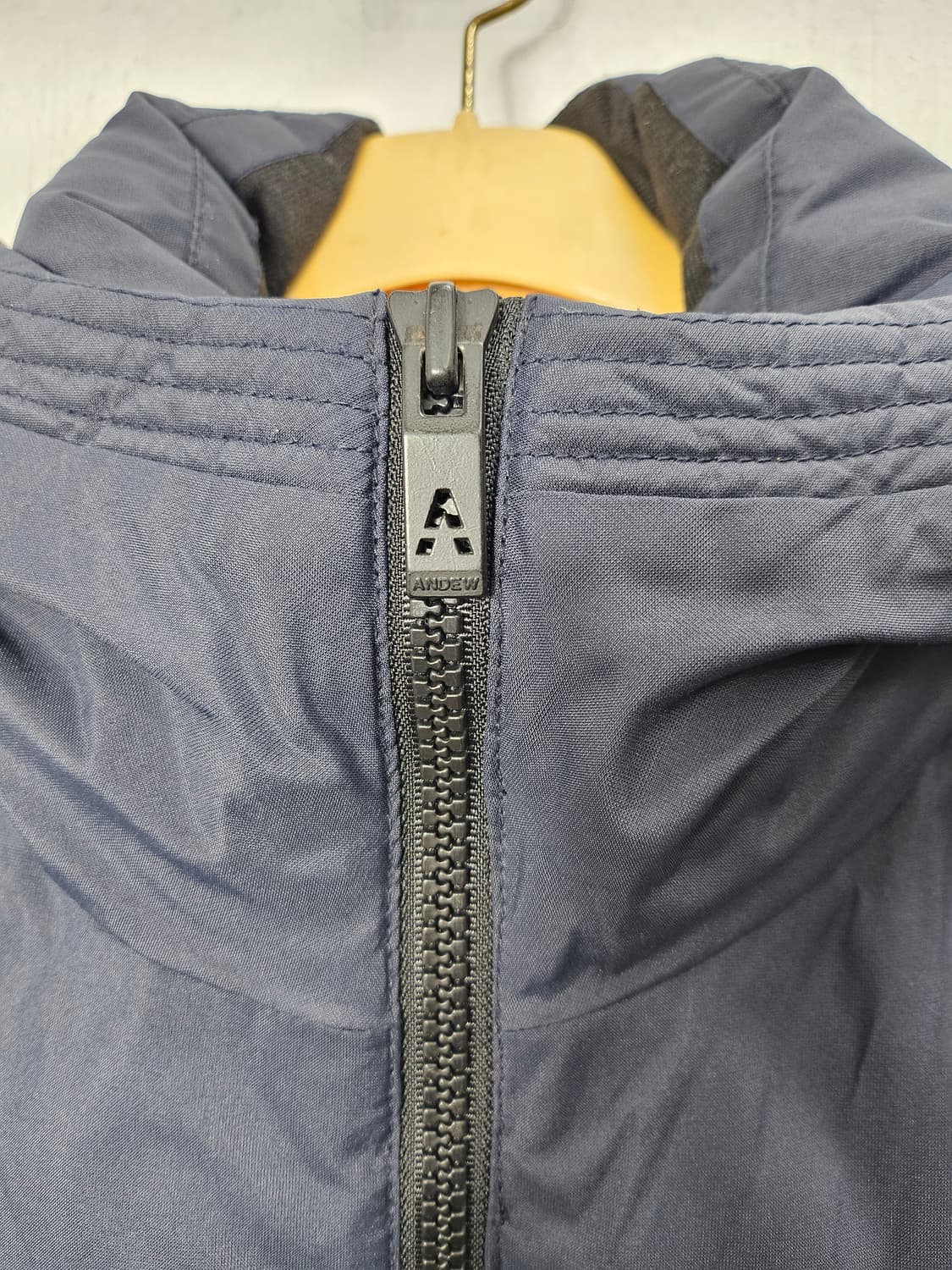 앤듀 네이비 후드다운패딩 자켓 95 M 상품이미지5