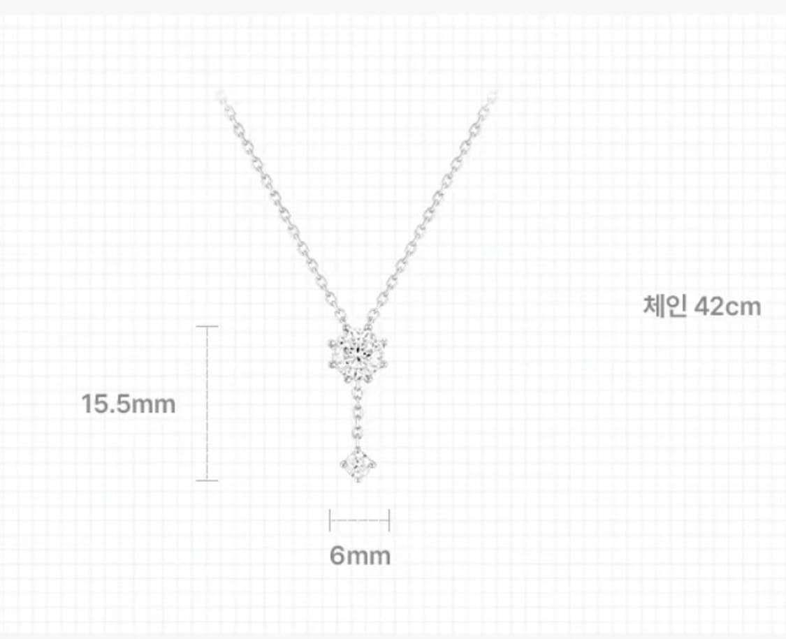 제이에스티나 화이트몬드 목걸이 상품이미지3