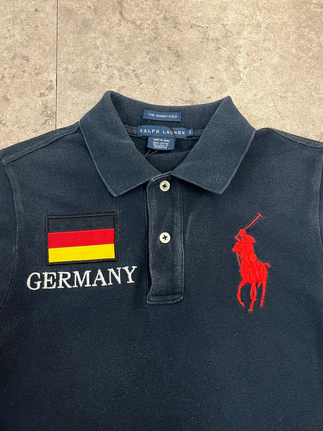 폴로 랄프로렌 독일 빅포니 반팔 카라티 블랙 S #csz3758 상품이미지5