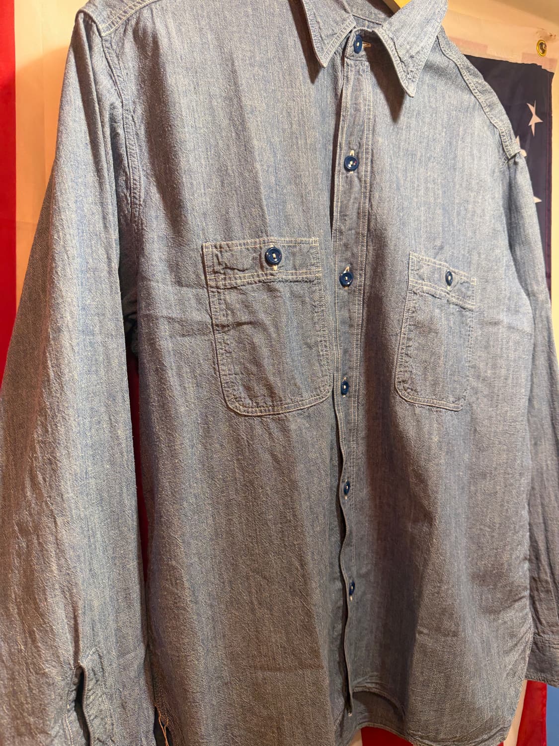 버즈릭슨 샴브레이 셔츠 18사이즈 (XXL 상품이미지2