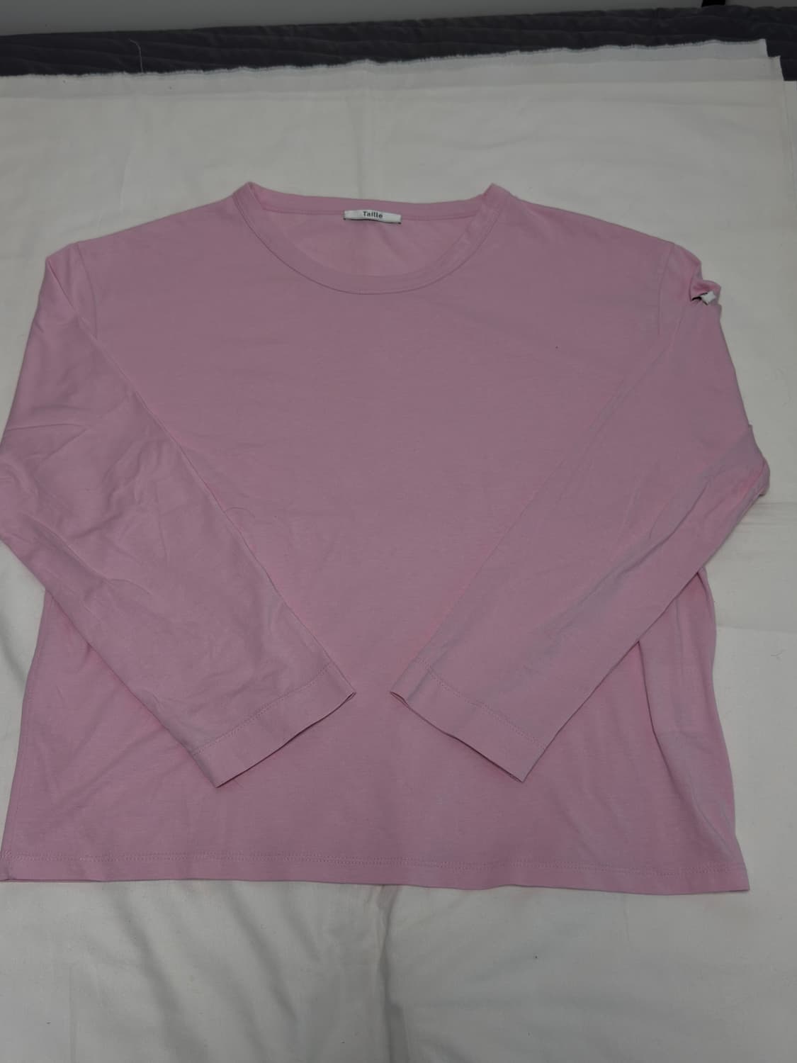 타일레 / 코튼 모달 오버 롱슬리브 (핑크) / 1 상품이미지3