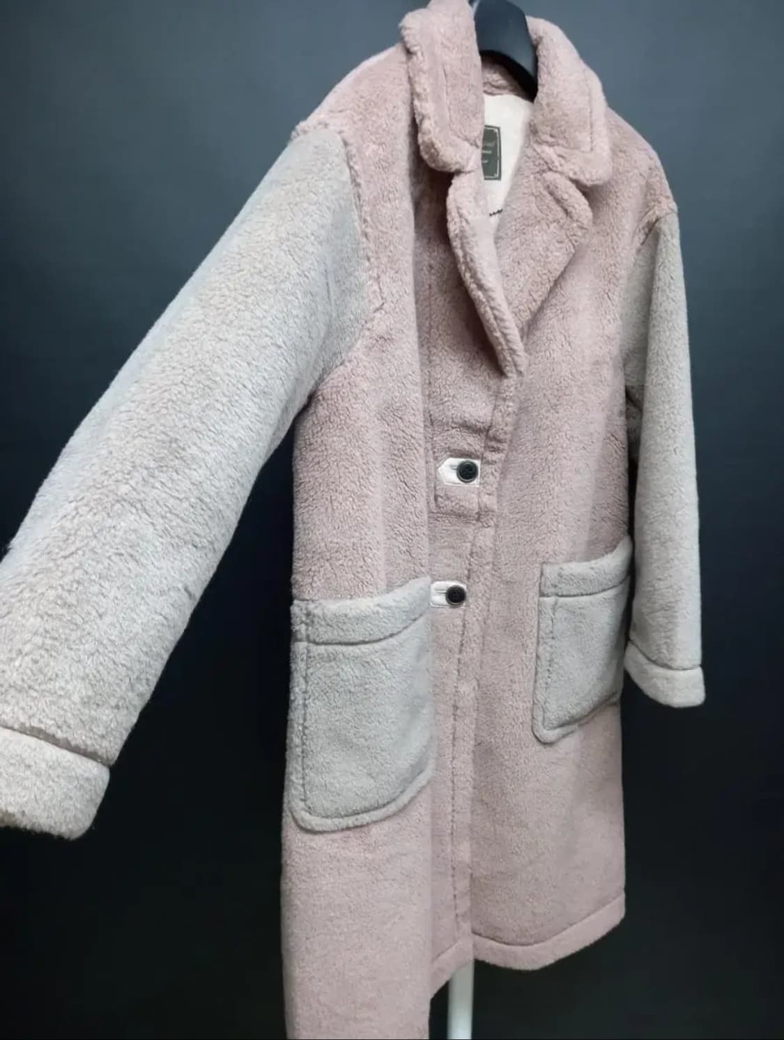 새 써스데이아일랜드 부클 테디베어 롱 코트 66 상품이미지4