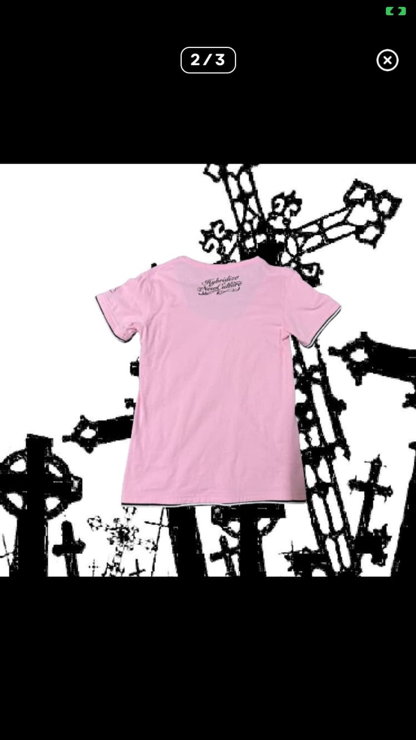 핑크 레이어드 반팔티 상품이미지2