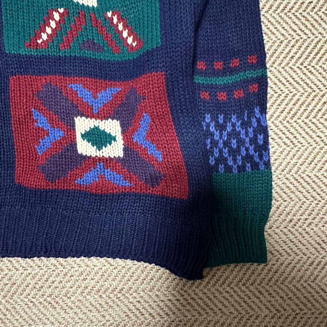 VINTAGE acrylic 100% knit sweater 상품이미지4