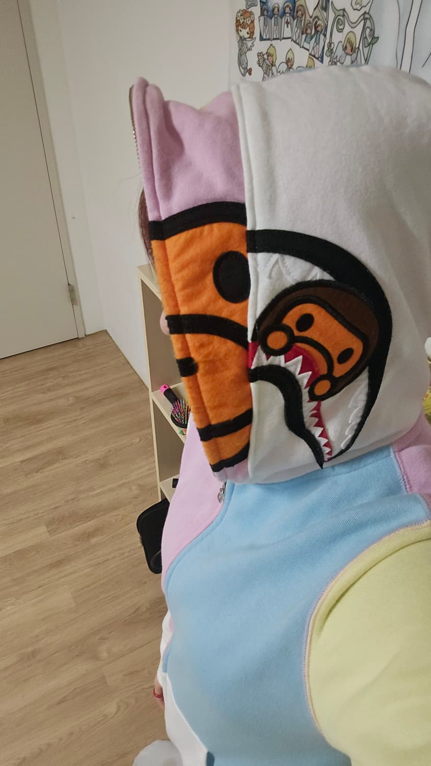 더블 마일로 샤크 솜사탕 후드집업 정품 상품이미지10