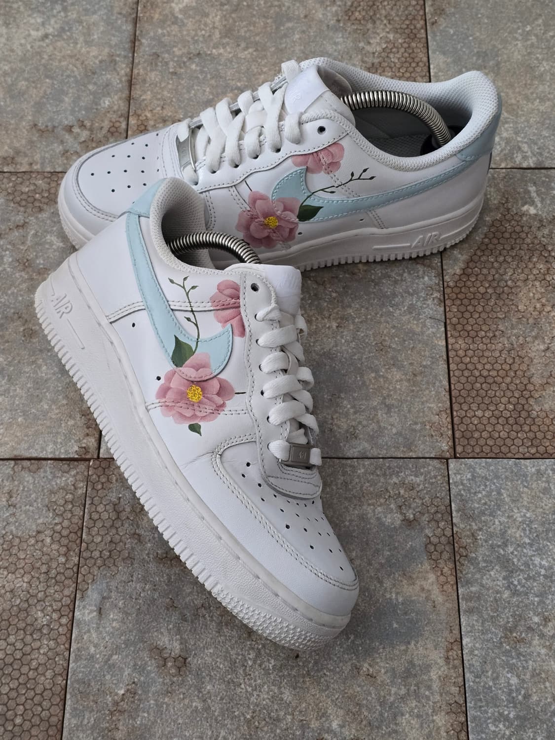 (235)나이키 에어포스 1 07 플라워 커스텀  상품이미지7