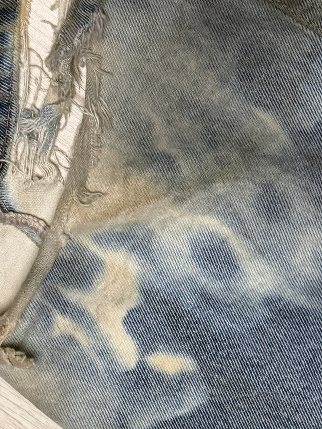 Acid Wash Tie-dye Destroyed Denim pants 상품이미지4