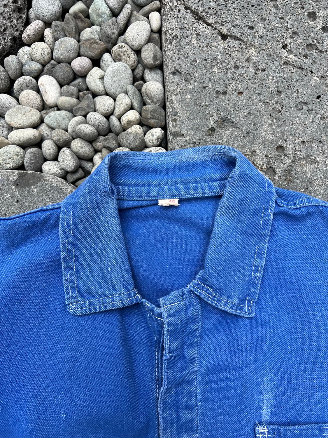 OLD VINTAG DISTRESSED FRENCH 빈티지프렌치워크자켓 상품이미지6