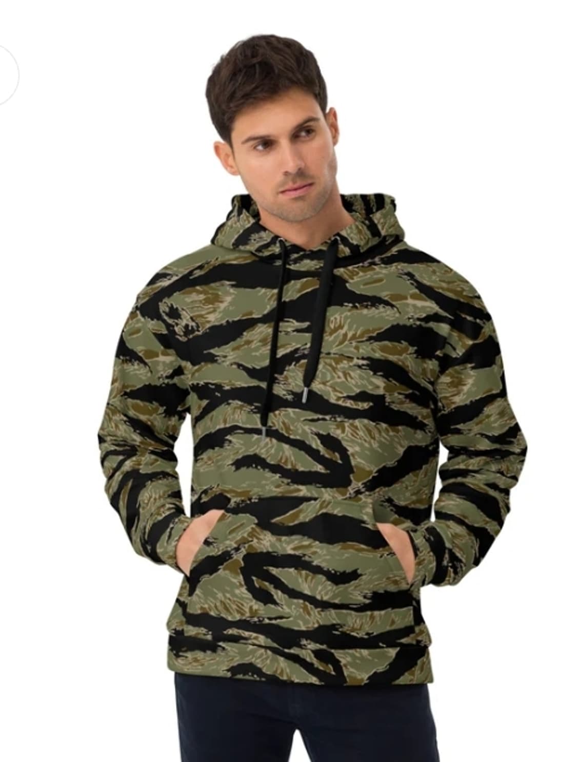 H&M 카모  기모후드티셔츠 상품이미지7