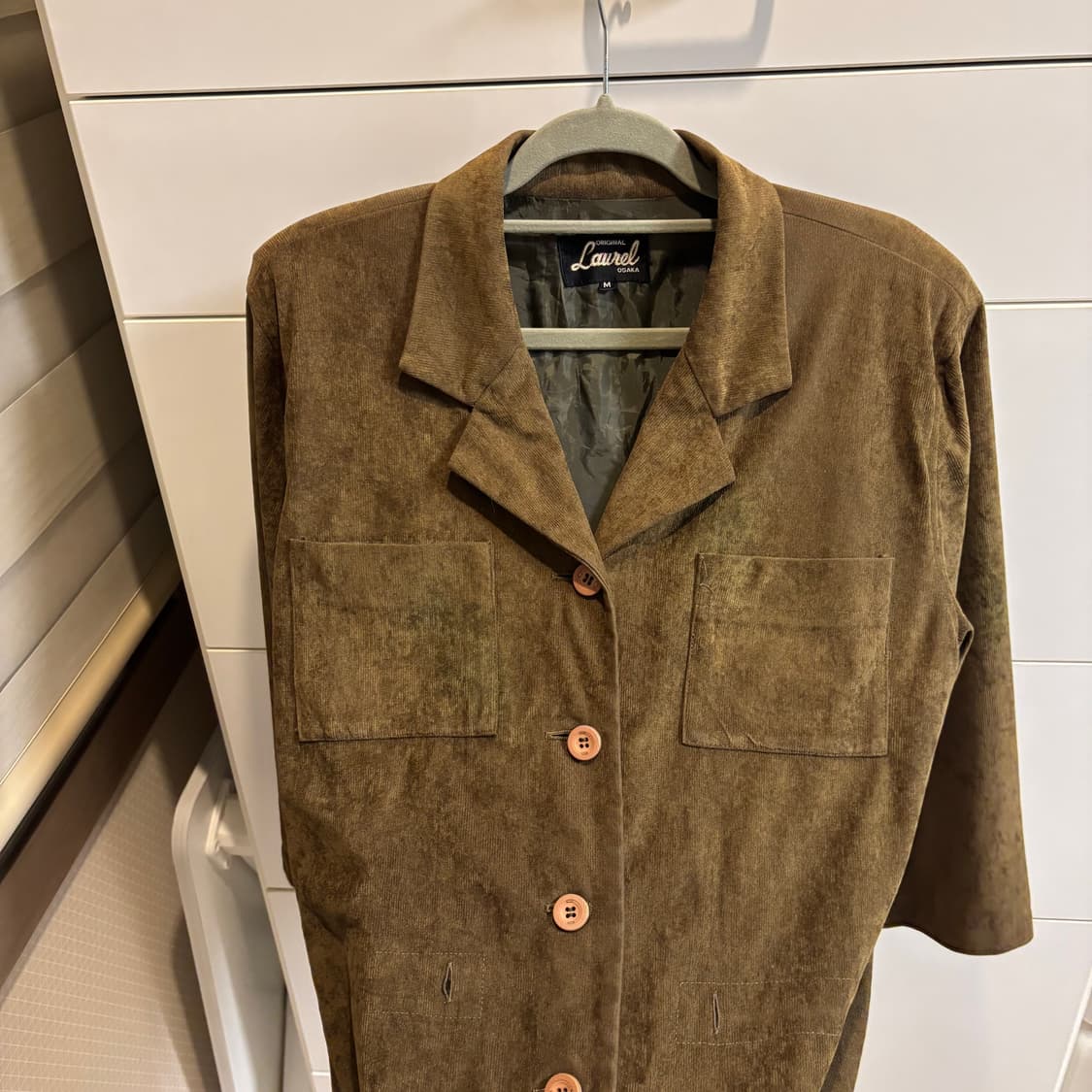 올리브카키 스웨이드st 셔츠 자켓 상품이미지2