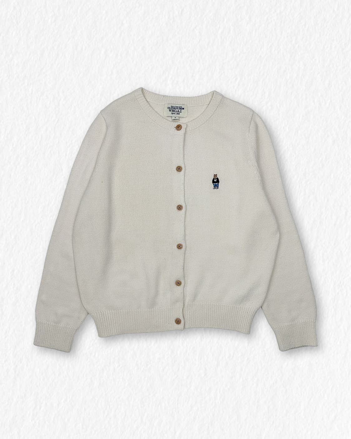 후아유 크림색 가디건 상품이미지1