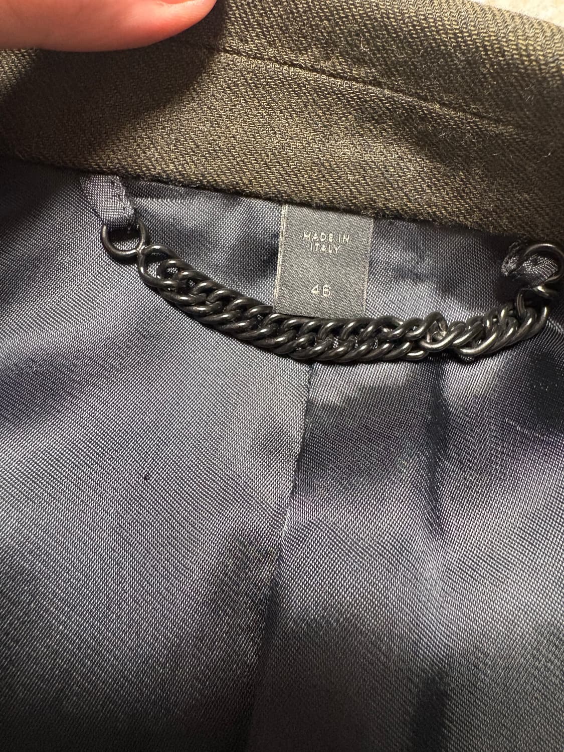 버버리 다크그린 블레이저 46 Made in Italy 상품이미지4