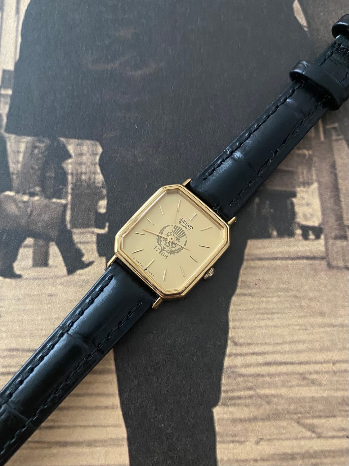 세이코 Seiko 쿼츠 스퀘어 1768 골드 레이디스 상품이미지1