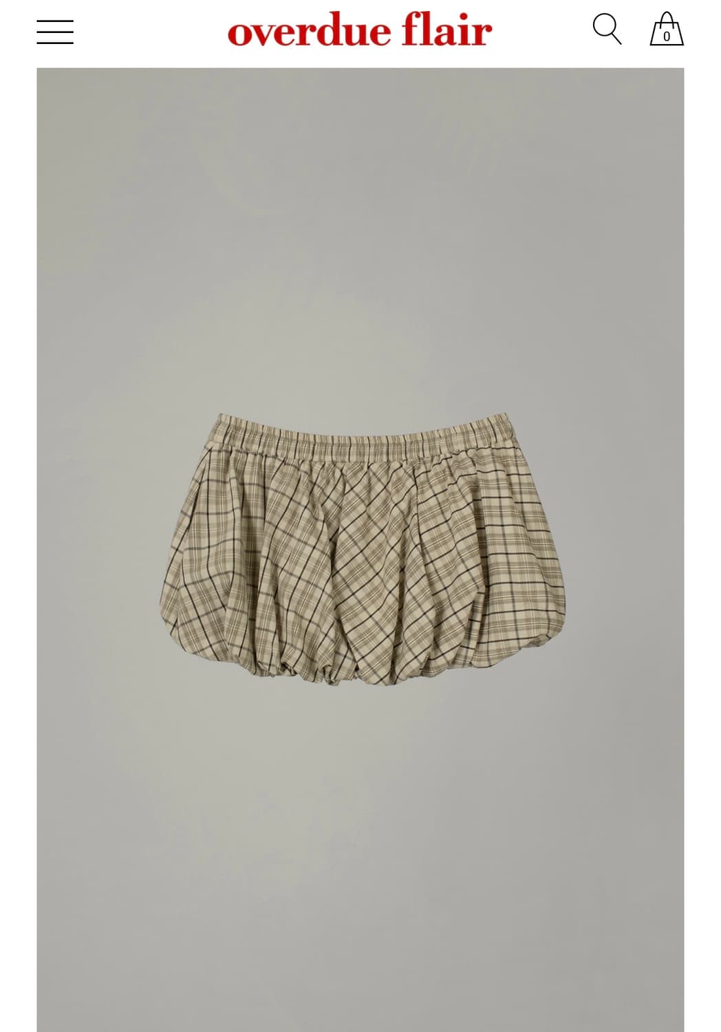 오버듀플레어) Balloon Micro Mini Skirt F 상품이미지5