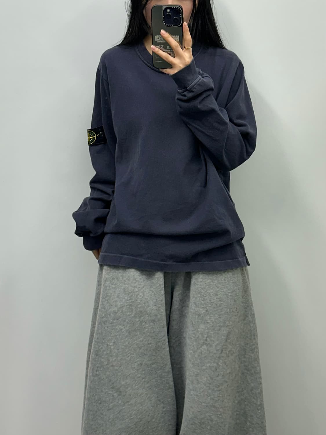 스톤아일랜드 네이비 헤비코튼 롱 슬리브 상품이미지1