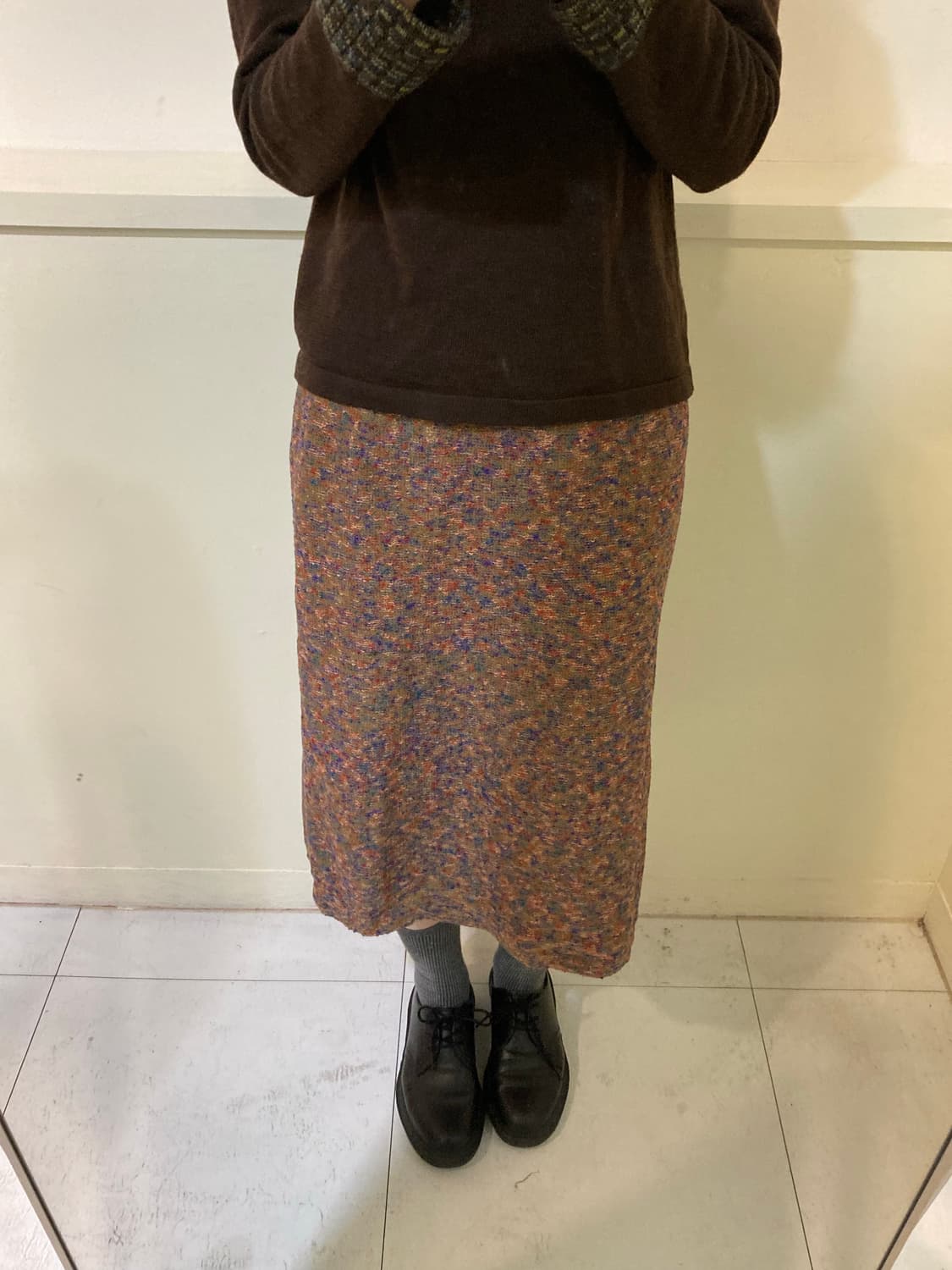 미쏘니 style 미디 레이어드 스커트 상품이미지8