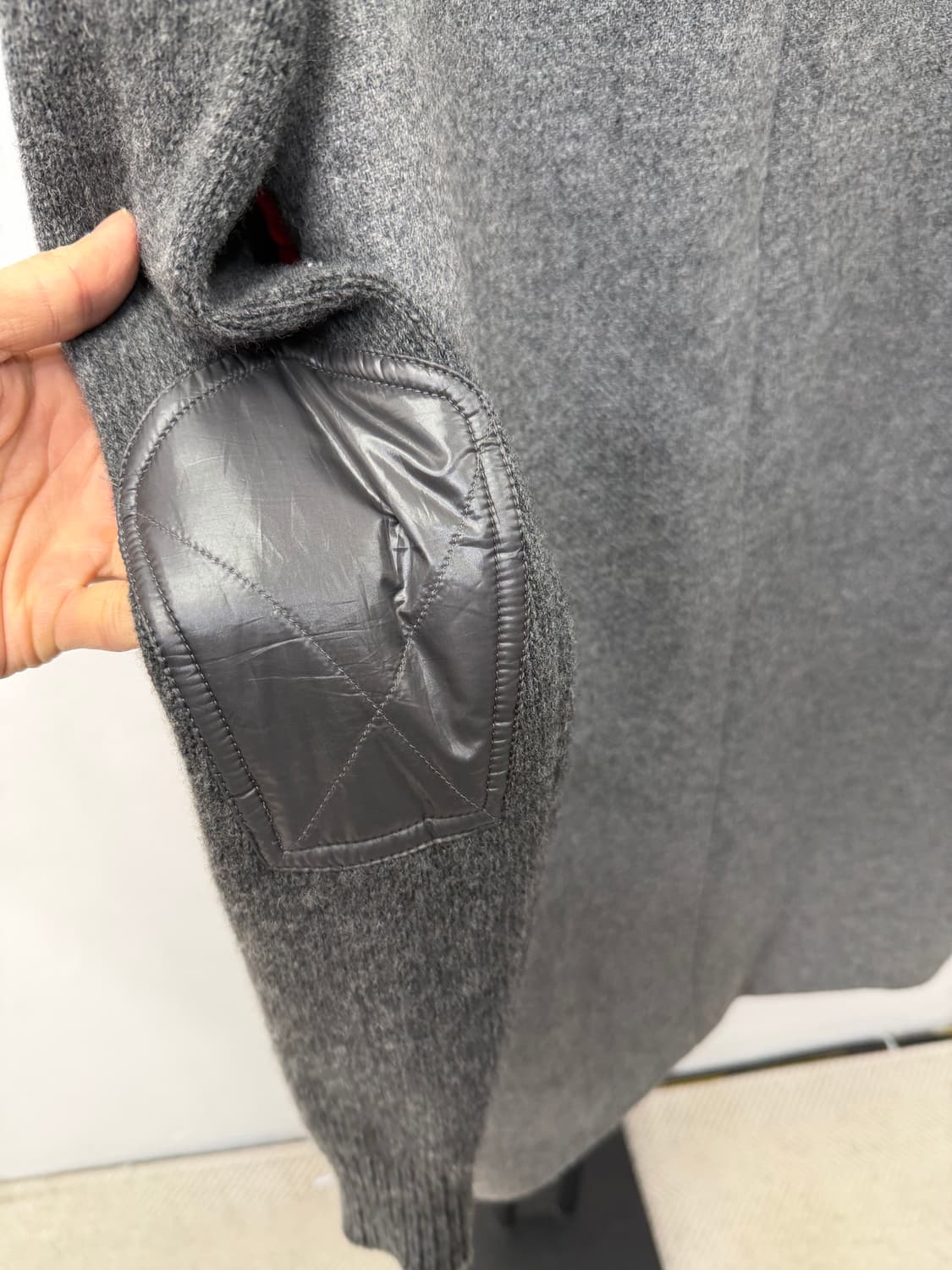 정품) O2ND 오즈세컨 한섬 레드 패딩 니트 덕다운 패딩 44 상품이미지5