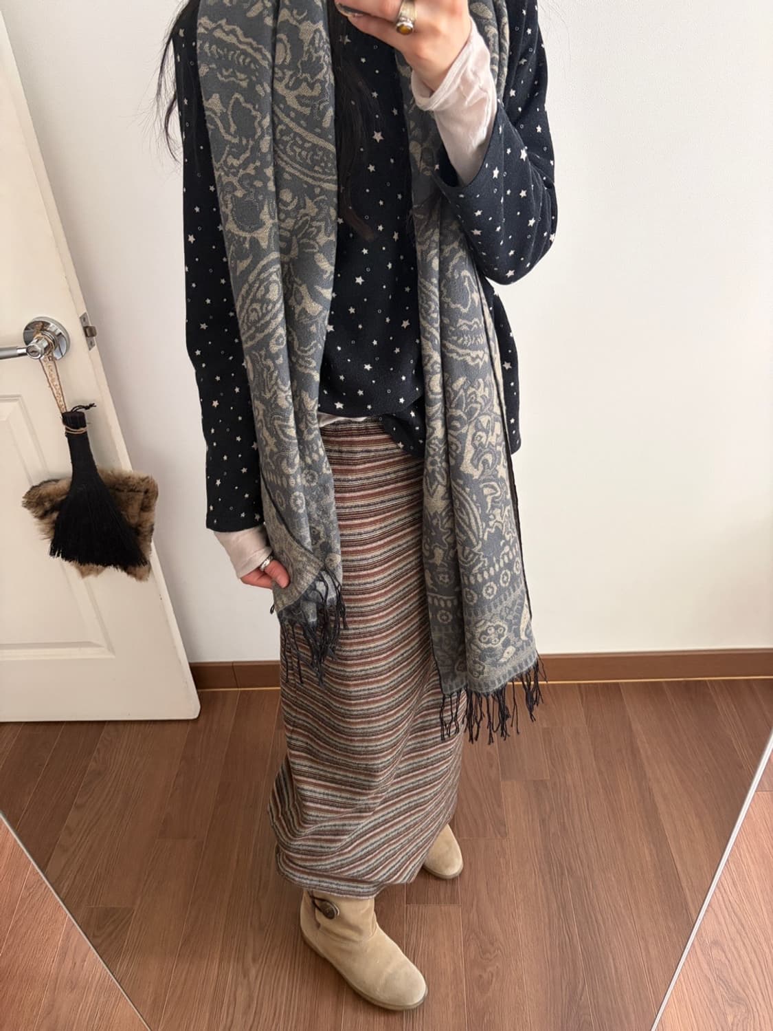 patterned muffler 상품이미지6